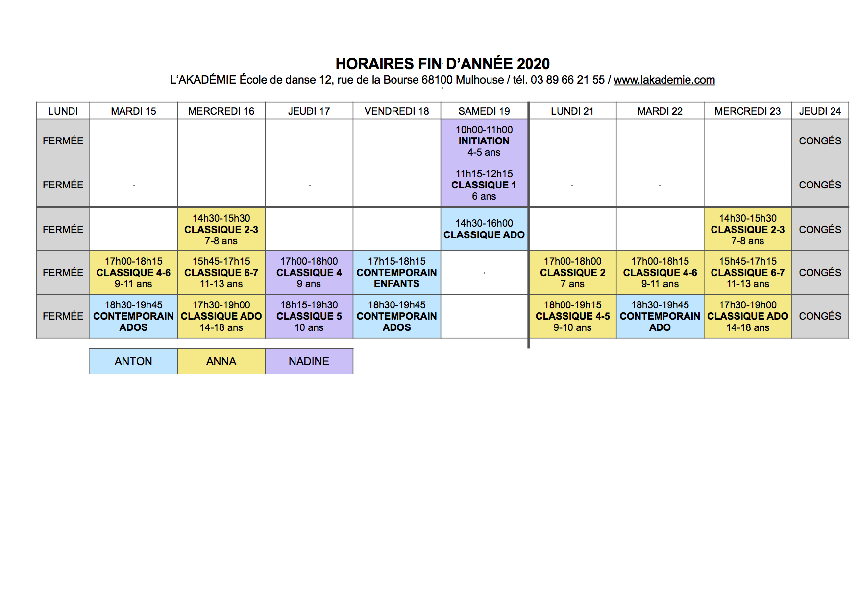 Voici pour s'adapter aux recommandations dans cette fin d'année.
Restons prudents! 